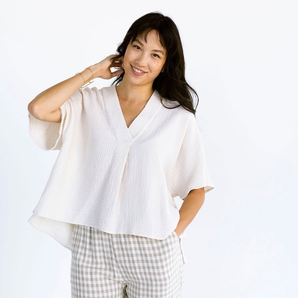 Shop Suunday Cropped Cocoon Top